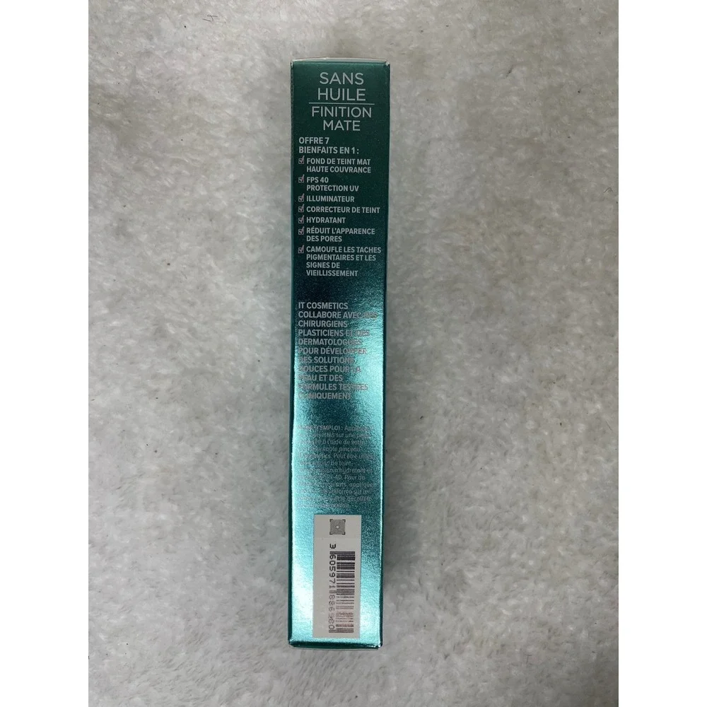 IT Cosmetics CC+ Oil-Free Matte Full Coverage Cream SPF 40 Tan 1.08oz New